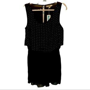 NWT! Ya Los Angeles Black Bedazzled Romper Women’s Size Medium (M)